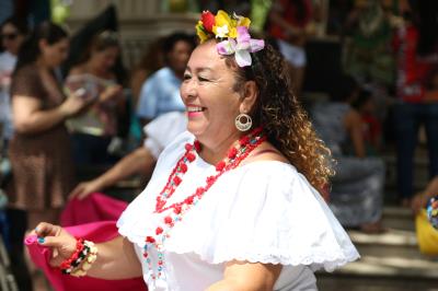 Atrações na Praça da República - Carimbó