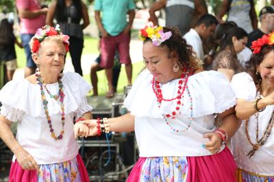 Atrações na Praça da República - Carimbó