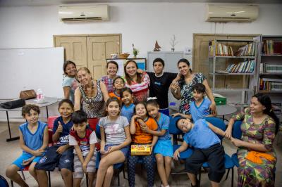 Crianças participam de ação educativa no Dia Internacional da Síndrome de Down	