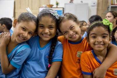 Crianças participam de ação educativa no Dia Internacional da Síndrome de Down	