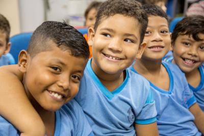 Crianças participam de ação educativa no Dia Internacional da Síndrome de Down	