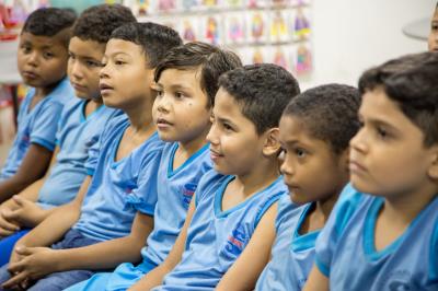 Crianças participam de ação educativa no Dia Internacional da Síndrome de Down	