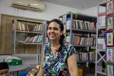 Crianças participam de ação educativa no Dia Internacional da Síndrome de Down	