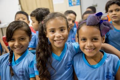 Crianças participam de ação educativa no Dia Internacional da Síndrome de Down	