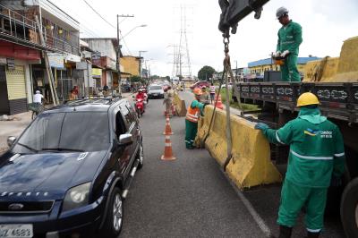 Intervenção no trânsito do entorno do Elevado do BRT