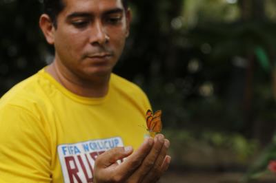 Pessoas em situação de rua visitam o Mangal das Garças