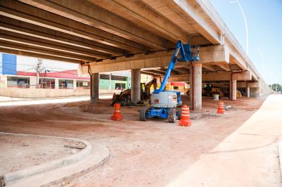 Trabalhos seguem no BRT Belém