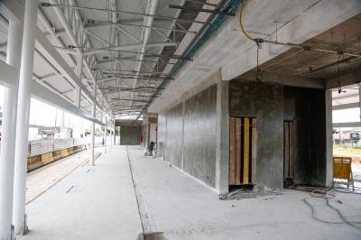 Trabalhos seguem no BRT Belém