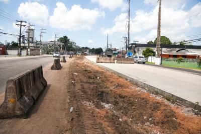 Trabalhos seguem no BRT Belém