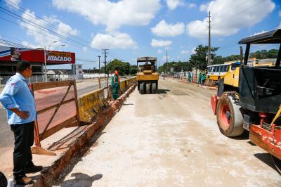 Trabalhos seguem no BRT Belém