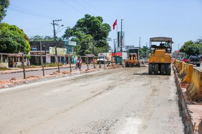 Trabalhos seguem no BRT Belém