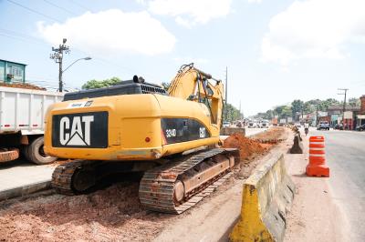 Trabalhos seguem no BRT Belém