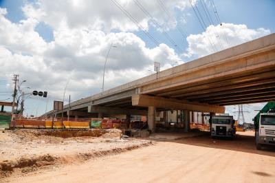 Trabalhos seguem no BRT Belém
