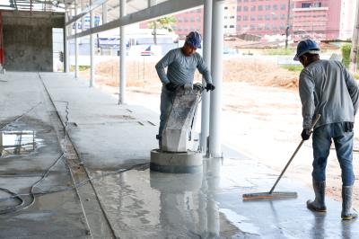 Trabalhos seguem no BRT Belém
