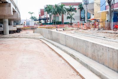 Trabalhos seguem no BRT Belém