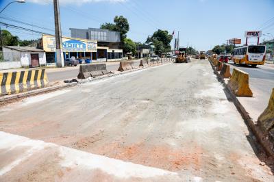 Trabalhos seguem no BRT Belém