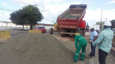 Trabalhos seguem no BRT Belém