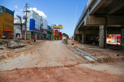 Trabalhos seguem no BRT Belém