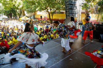 Transmissão de Brasil x México na Batista Campos