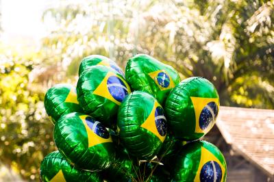 Transmissão de Brasil x México na Batista Campos