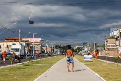 Inauguração do primeiro trecho da avenida Bernardo Sayão