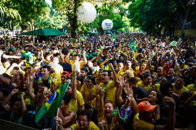 Derrota do Brasil não tira a animação do evento "Belém na Copa"