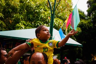Derrota do Brasil não tira a animação do evento "Belém na Copa"