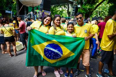 Derrota do Brasil não tira a animação do evento "Belém na Copa"