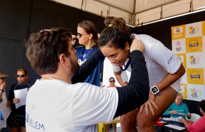 Dezenas de Inscritos na travessia Murubira/Farol, em Mosqueiro