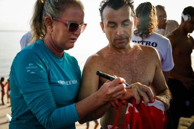 Dezenas de Inscritos na travessia Murubira/Farol, em Mosqueiro