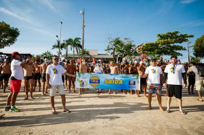 Dezenas de Inscritos na travessia Murubira/Farol, em Mosqueiro