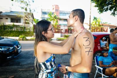 Dezenas de Inscritos na travessia Murubira/Farol, em Mosqueiro