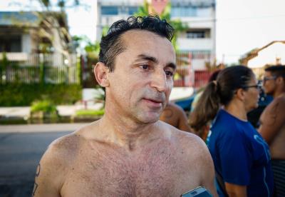 Dezenas de Inscritos na travessia Murubira/Farol, em Mosqueiro