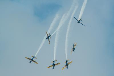 Esquadrilha da fumaça encanta crianças e adultos em Belém
