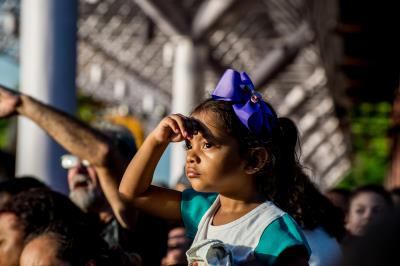 Esquadrilha da fumaça encanta crianças e adultos em Belém