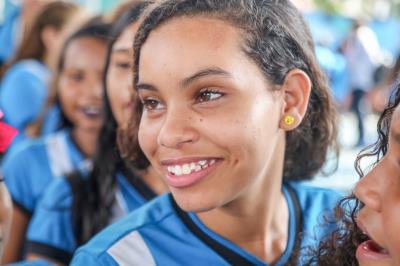 Quarteto Brasil de Tuhu apresenta concerto didático para alunos da Escola Inês Maroja