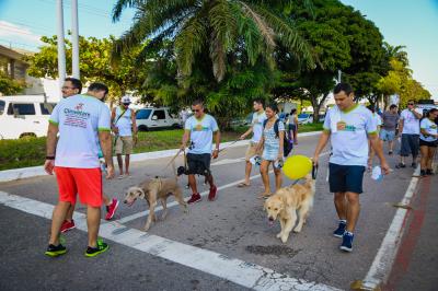 Domingo de lazer na Doca também teve caminhada para cães