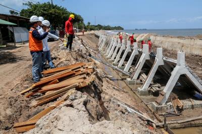 Ministério da Integração visita obras de prevenção à erosão em Mosqueiro