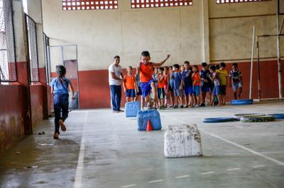 Professor do município promove inclusão em atividades físicas para alunos