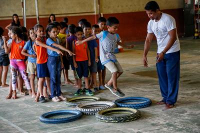 Professor do município promove inclusão em atividades físicas para alunos