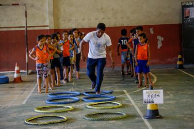 Professor do município promove inclusão em atividades físicas para alunos