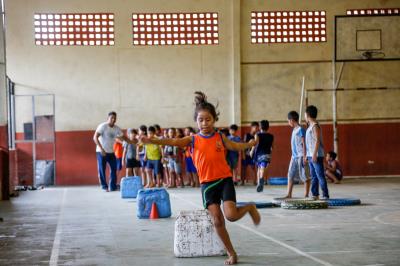 Professor do município promove inclusão em atividades físicas para alunos