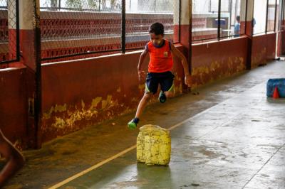 Professor do município promove inclusão em atividades físicas para alunos