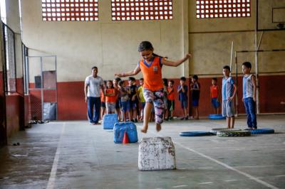 Professor do município promove inclusão em atividades físicas para alunos