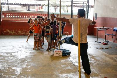 Professor do município promove inclusão em atividades físicas para alunos