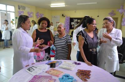 Unidade de Saúde do Telégrafo exibe exposição em referência à campanha Março Lilás