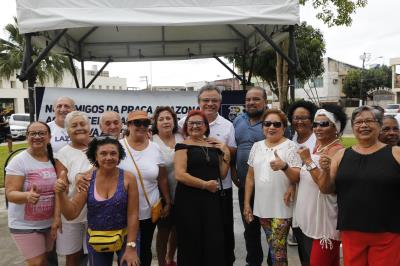 Academia ao Ar Livre da Praça Amazonas é reinaugurada com novos equipamentos