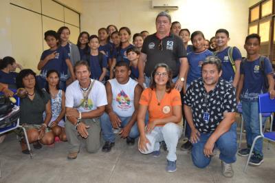 Em Icoaraci, Escola Liceu recebe etnia marajoara e antecipa programação do Dia do Índio