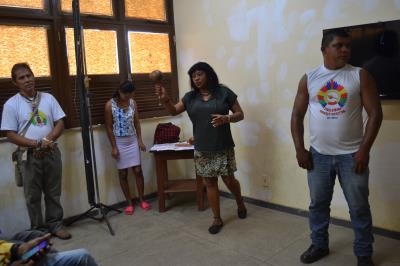 Em Icoaraci, Escola Liceu recebe etnia marajoara e antecipa programação do Dia do Índio