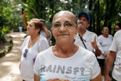 Idosos atendidos pelo Cras da Terra Firme ganham manhã de lazer no Bosque Rodrigues Alves